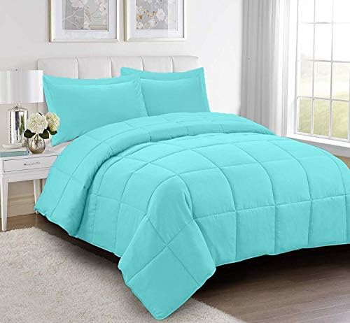 Restilon All Season Cooling Comforter Set - 5 Piece Super King Aqua