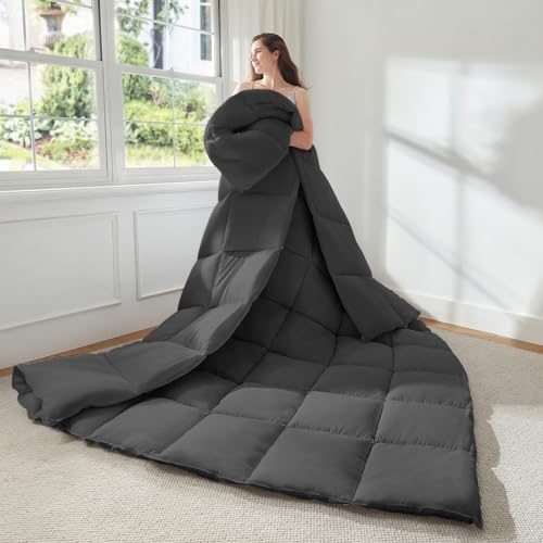 STWIENER Soft Oversize King Comforter 120x128 Grey