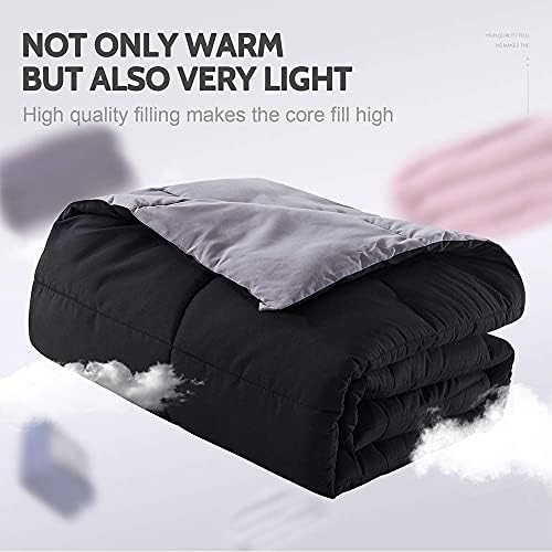 Decroom Lightweight Twin Comforter Set - BlackGrey