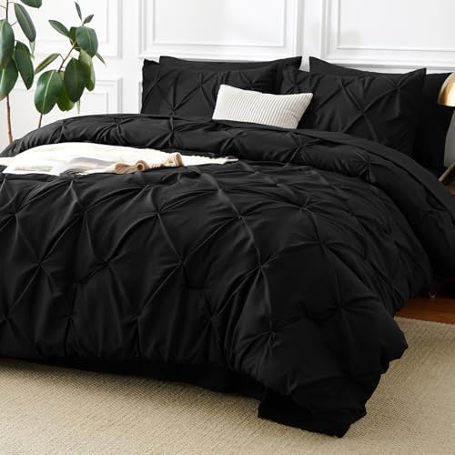CozyLux Queen Bed in a Bag 7 Piece Comforter Set