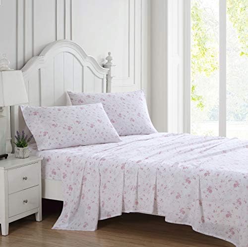 Laura Ashley Garden Muse Pink Queen Sheet Set 1
