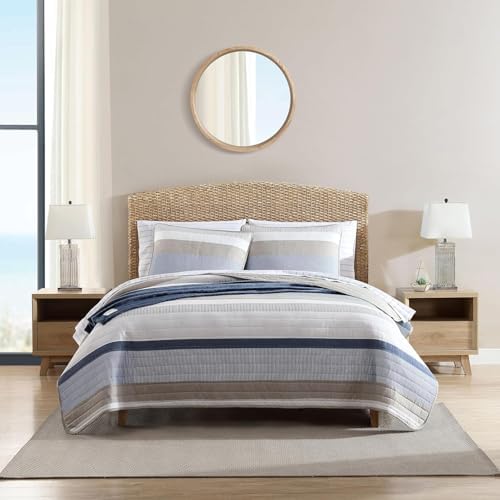 Nautica King Quilt Set with Shams - Galewood Blue