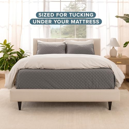 Bare Home Coverlet Set TwinTwin XL Grey