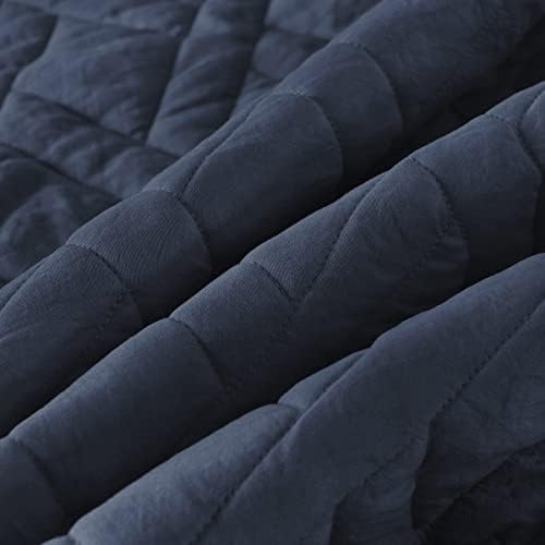 HORIMOTE HOME King Size Quilt Set Navy Blue 1