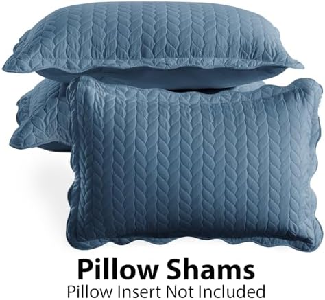 IR Imperial Rooms Light Blue Queen Quilt Set