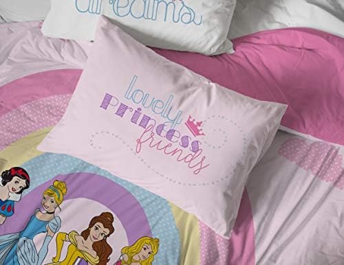 Jay Franco Disney Princess 7-Piece Full Bed Set - Comforter Sheets