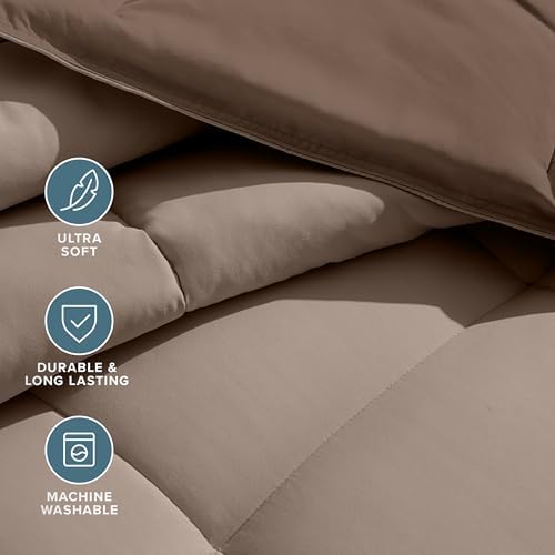 Bare Home Reversible Comforter Set Twin XL