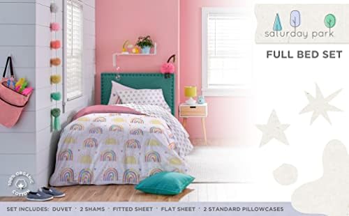 Saturday Park Doodle Rainbow Full Bed Set - 7 Piece