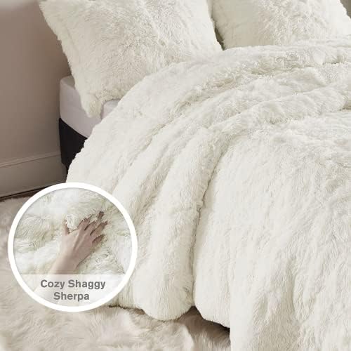 Intelligent Design Shaggy Faux Fur Duvet Cover Set