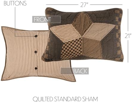 VHC Brands Farmhouse Star 3-Piece Quilt Set