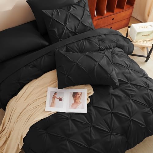 CozyLux Queen Bed in a Bag 7 Piece Comforter Set