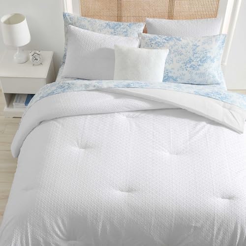 Laura Ashley Twin XL Comforter Set with Shams and Pillow