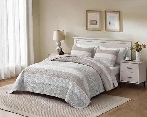 Chezmoi Robyn 3-Piece Quilt Set - King Size