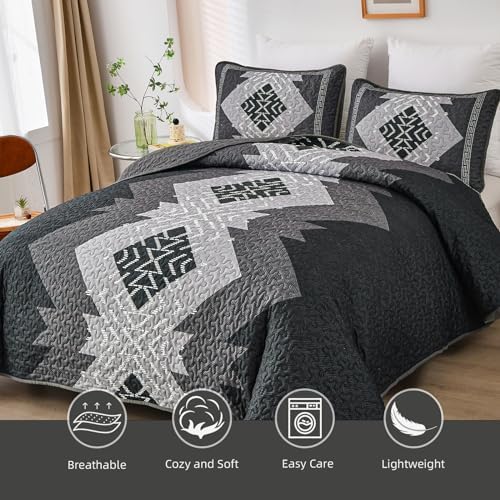 Dintszyayue Boho Queen Quilt Set 3 Pieces