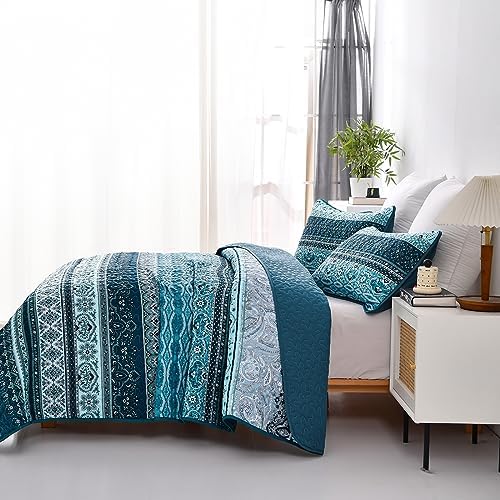 WONGS BEDDING Boho King Quilt Set