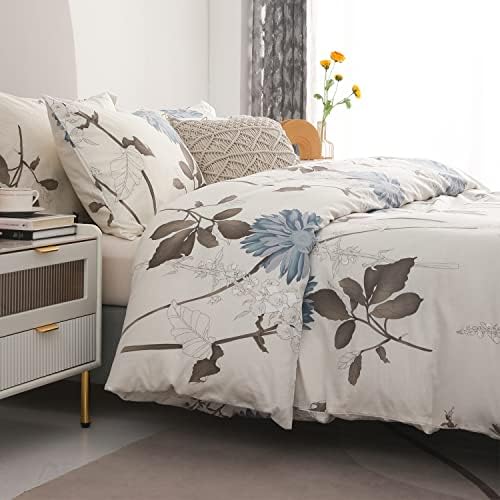 SLEEPBELLA Queen Comforter Set 3Pcs Botanical Design
