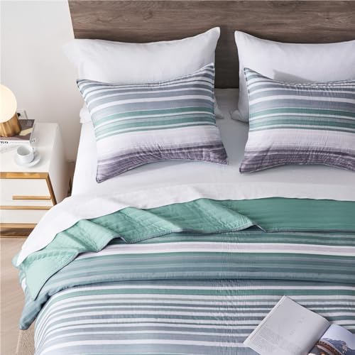 KAKIJUMN Quilt Set Full Queen 2-Piece Bedspread Coverlet with Pillow Sham