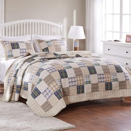 Taozhiyuan Cotton Quilted Bedspread Set 3-Piece Jumbo King 1