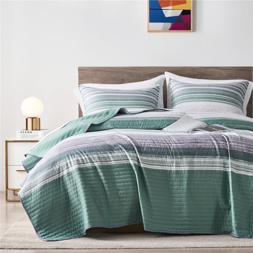 KAKIJUMN Quilt Set Full Queen 2-Piece Bedspread Coverlet with Pillow Sham