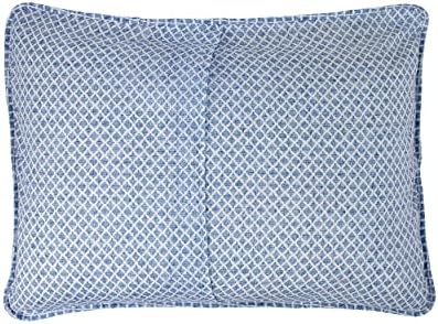 Laura Ashley Queen Quilt Set with Flora Blue Design