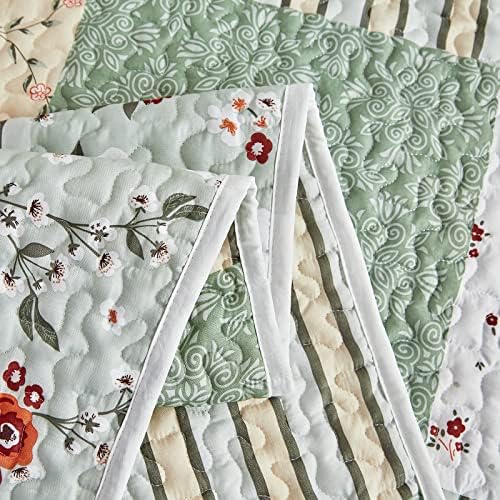 Flysheep Patchwork Quilt Set 3 Pieces QueenFull Size