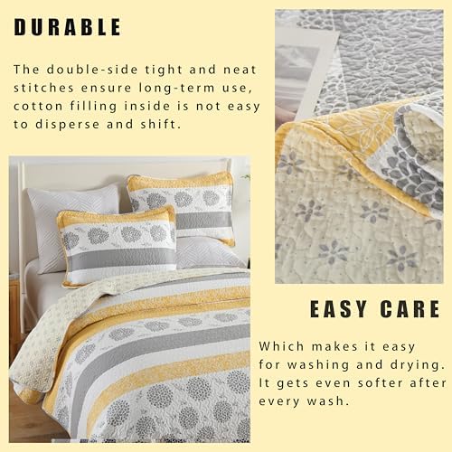 Homzard Quilt Set Queen Size 3 Piece