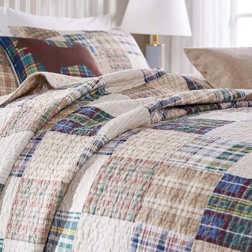 Taozhiyuan Cotton Quilted Bedspread Set 3-Piece Jumbo King 1