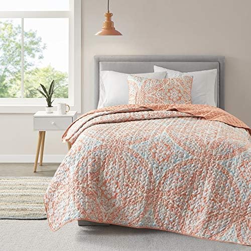 Comfort Spaces Reversible Quilt Set - Vermicelli Stitching All Season TwinTwin XL