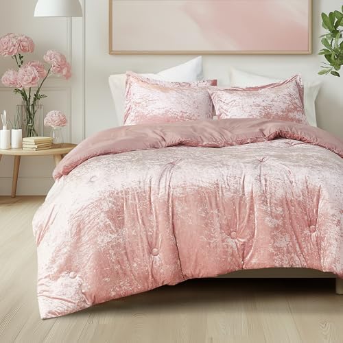Comfort Spaces Juliette Velvet Comforter Set 1