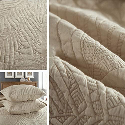 YUSIWOAL Cotton Quilt Bedspread 3PCS Reversible Set