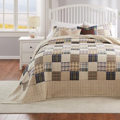 Taozhiyuan Cotton Quilted Bedspread Set 3-Piece Jumbo King 1