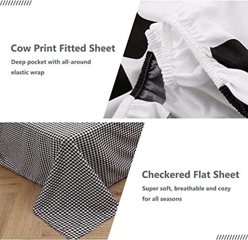 SUCSES King Size Cow Comforter Set 8 Pieces