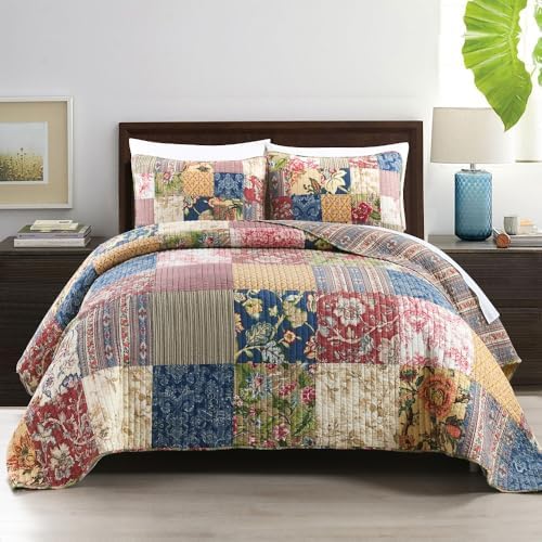 ENASAL Reversible Cotton Quilt Set Queen Size