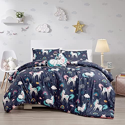 Jaba Unicorn Print Comforter Set for Girls