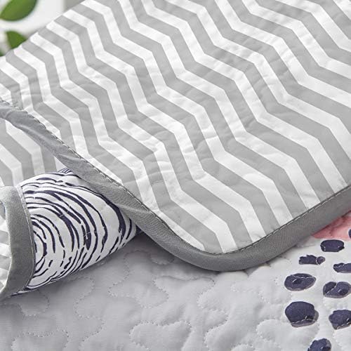 UOZZI BEDDING 3 Piece Reversible Quilt Set Queen Size 1