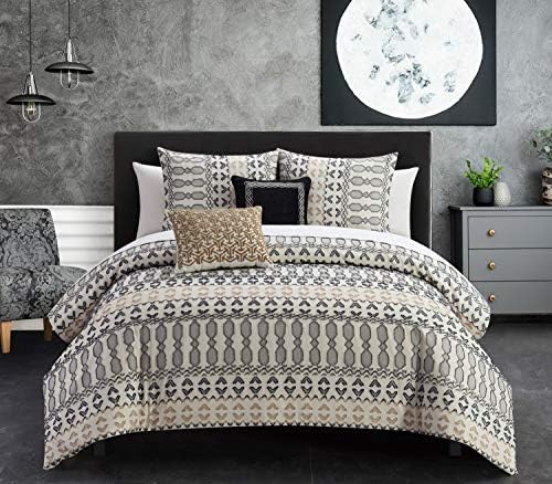 Chic Home Gabriella 5 Piece Cotton Comforter Set Farmhouse Style