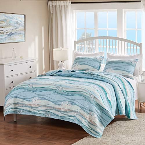 Greenland Home Maui Embroidered Quilt Set 3-Piece 1