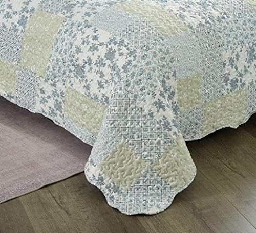 Brilliant Sunshine Quilt Set with 2 Shams 3-Piece Reversible Bedspread