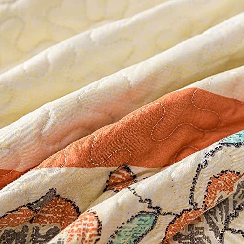 BEITE FIBER Bohemian King Quilt Set 3 Pieces Red