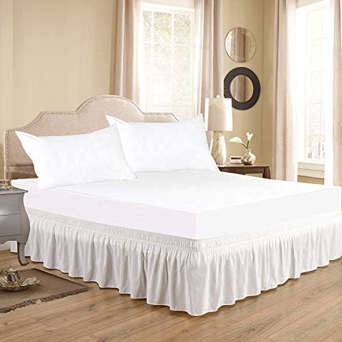 Luxxurecare Three Fabric Sides Bed Skirt 22 Drop 100 Egyptian Cotton
