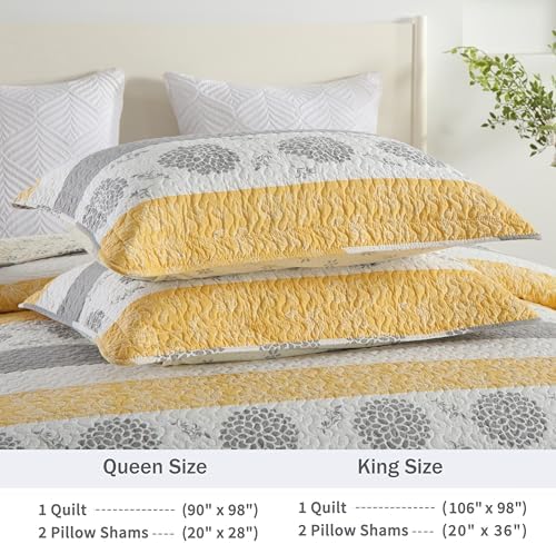 Homzard Quilt Set Queen Size 3 Piece
