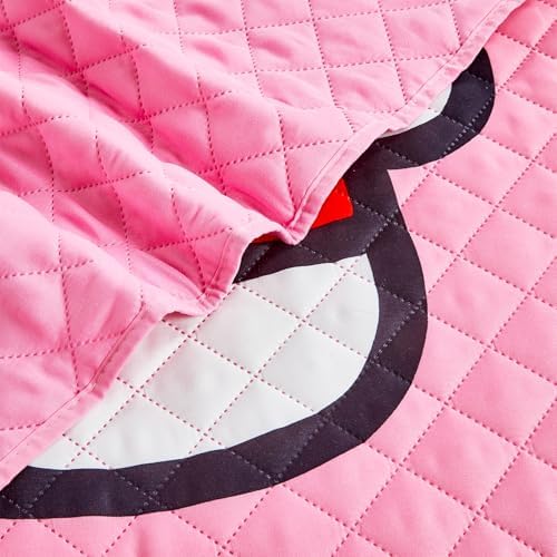 Hello Kitty Twin Bedspread Set for Kids - Includes Quilt Decal More