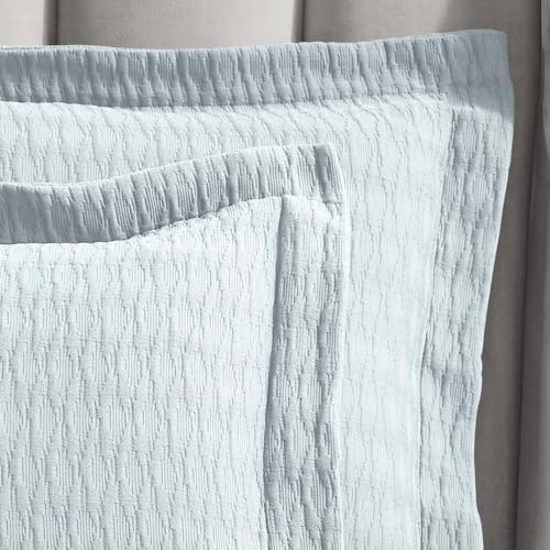 Superior 3 Piece Cotton Bedspread Set - Sky Blue 1