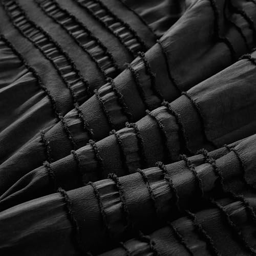 WONGS BEDDING Seersucker Ruffle Comforter Set