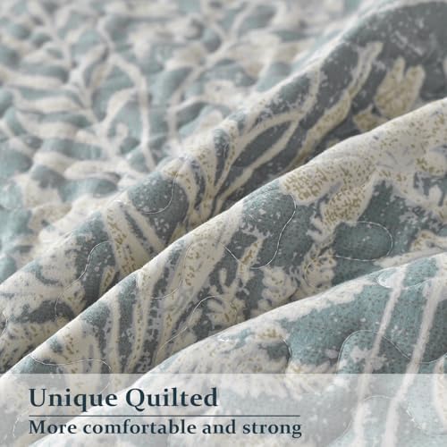 DURLENGEN 3Pcs California King Quilt Set with Pillow Shams