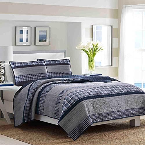 Nautica Twin Quilt - Reversible Cotton Bedding Set