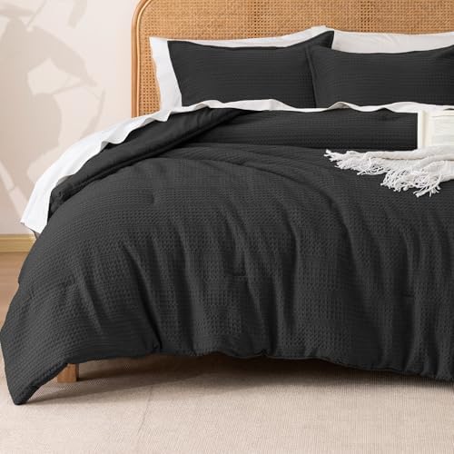 PHF Ultra-Soft Waffle Comforter Set Queen Size