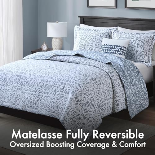 Madison Park Botanical Reversible Coverlet Set Queen Size Gray 3 Piece