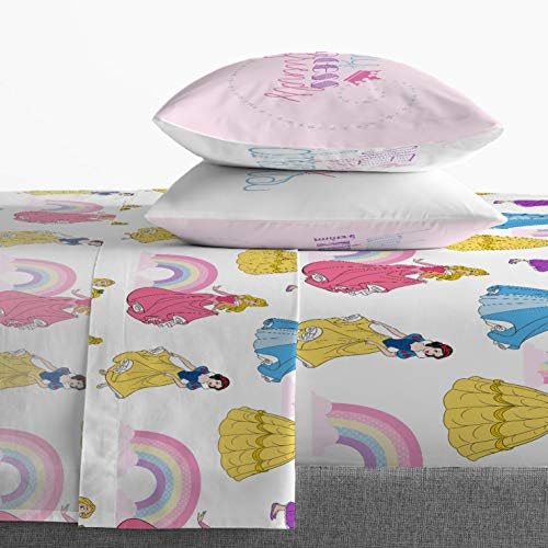 Jay Franco Disney Princess 7-Piece Full Bed Set - Comforter Sheets