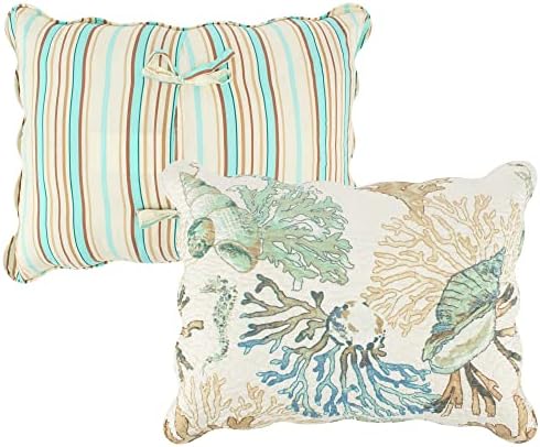Barefoot Bungalow Atlantis Coastal Quilt Set 3-Piece KingCal King Jade 1
